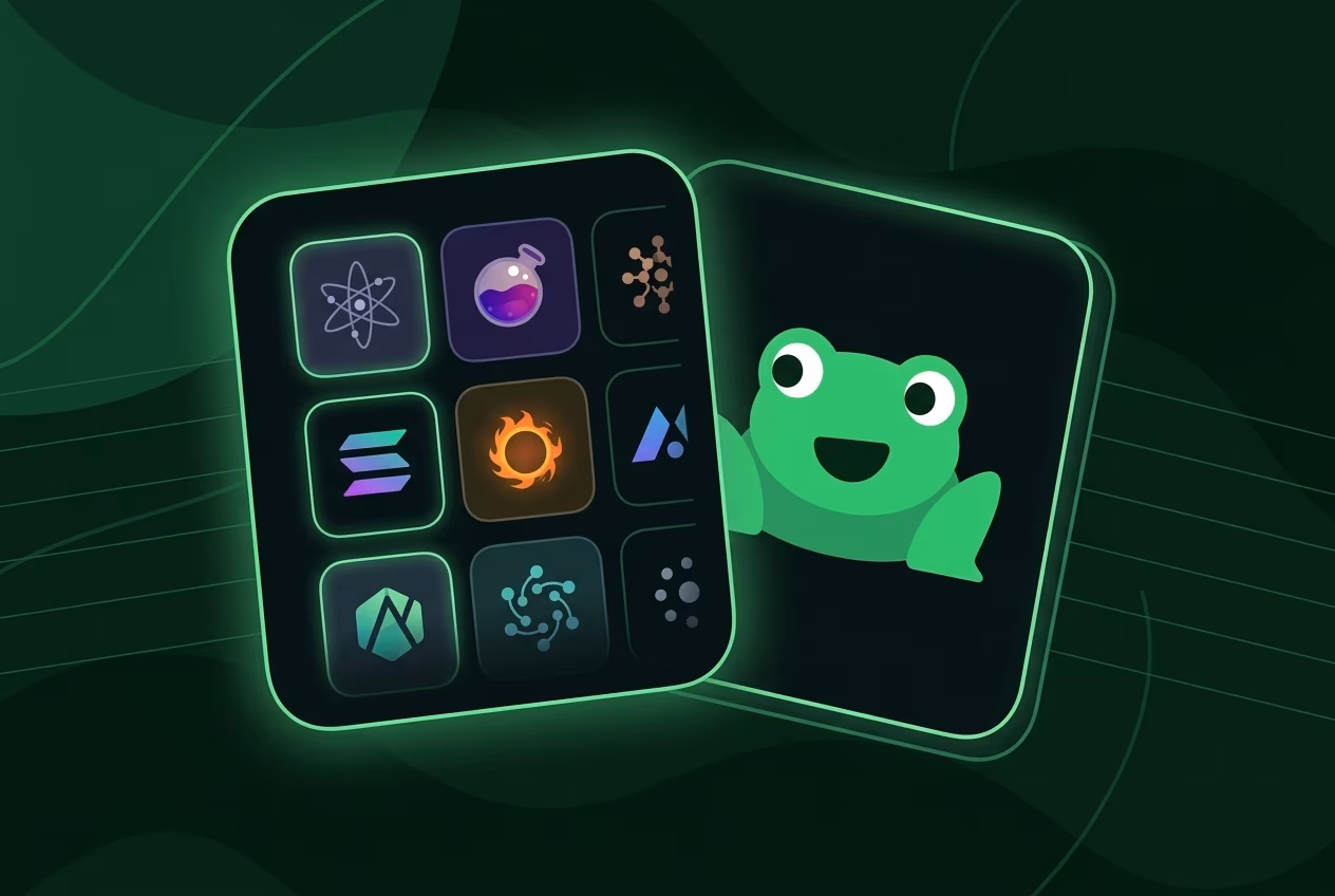 Interface view with multi-chain assets in Leap Wallet